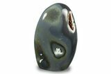 Free-Standing, Polished Orca Agate - Madagascar #251670-1